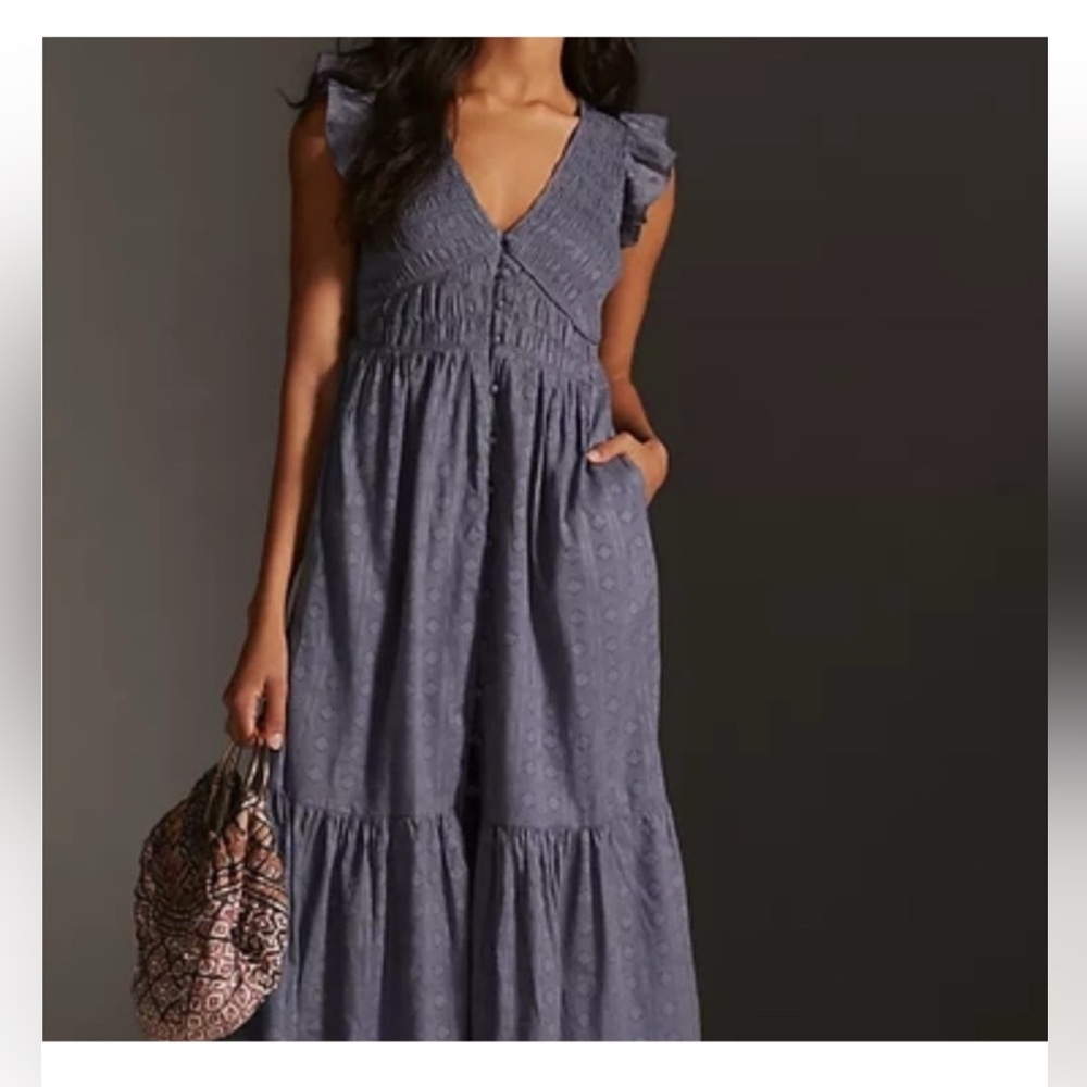 NWOT. The Peregrine Midi Dress, by Anthropologie, Large. Never worn